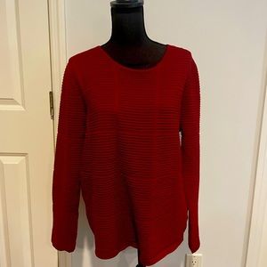 GERRY WEBER : imported merlot L/S texture sweater